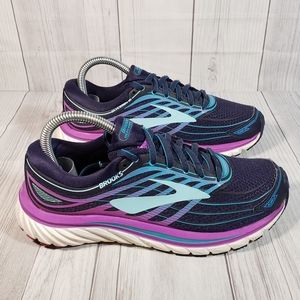 Brooks Glycerin 15 Blue Purple Womens Running Shoes Size 8 B